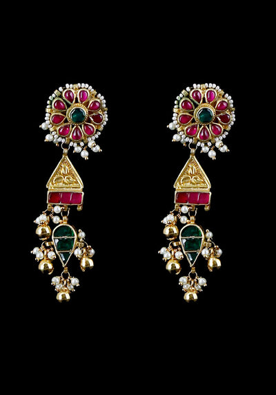Multicolored Kundan Pendant Necklace